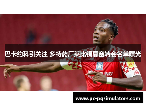 巴卡约科引关注 多特药厂莱比锡夏窗转会名单曝光